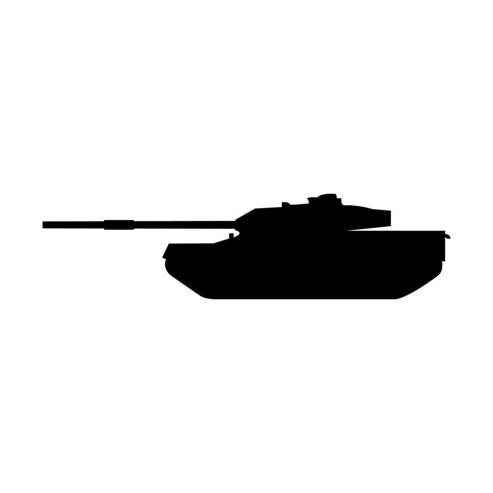 Tank black color vector