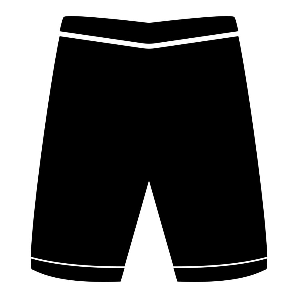 Shorts icon black color vector illustration image flat style