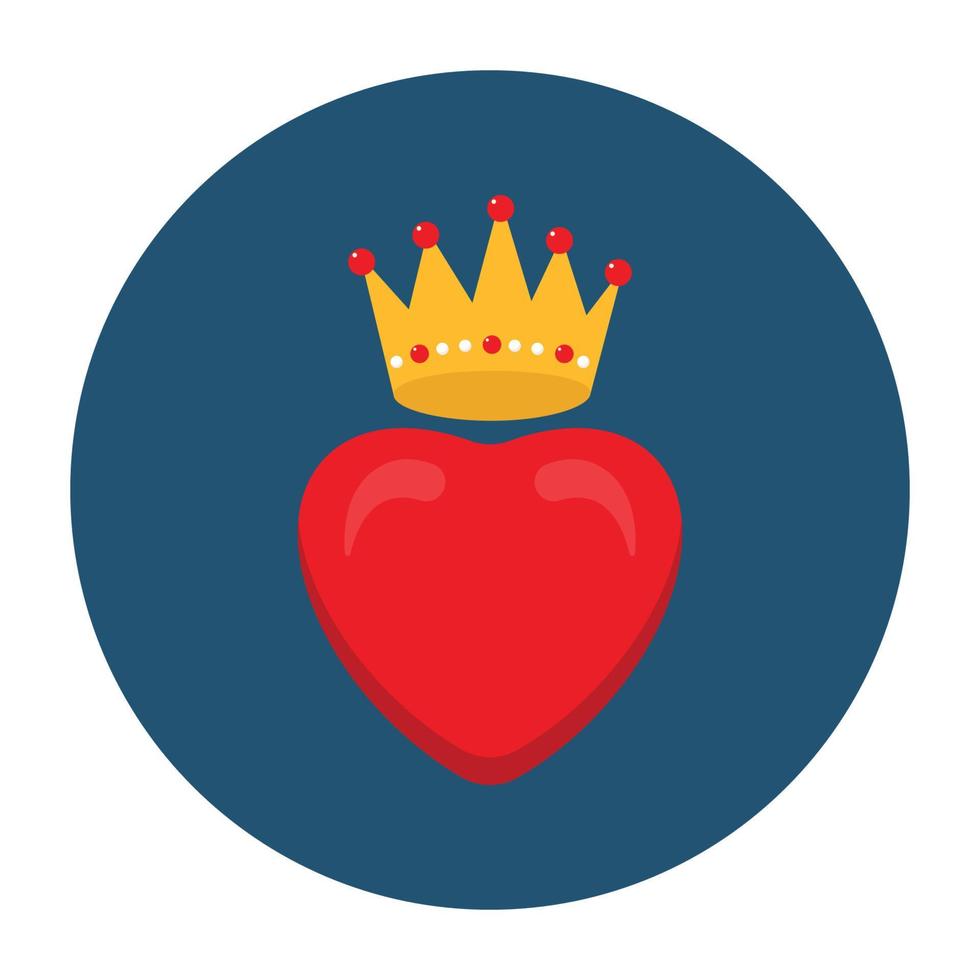 King Heart vector icon Which Can Easily Modify Or Edit