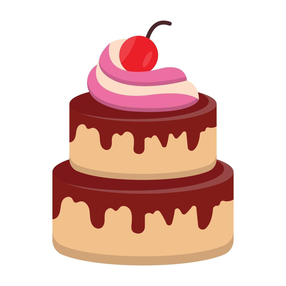 Cake vector icon Which Can Easily Modify Or Edit