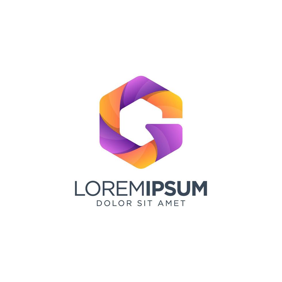 Letter G Colorful Logo Design vector