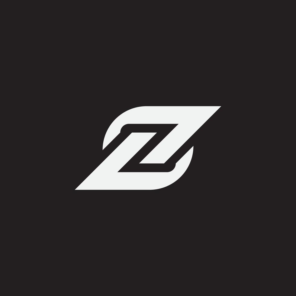 Initial letter Z monogram. vector