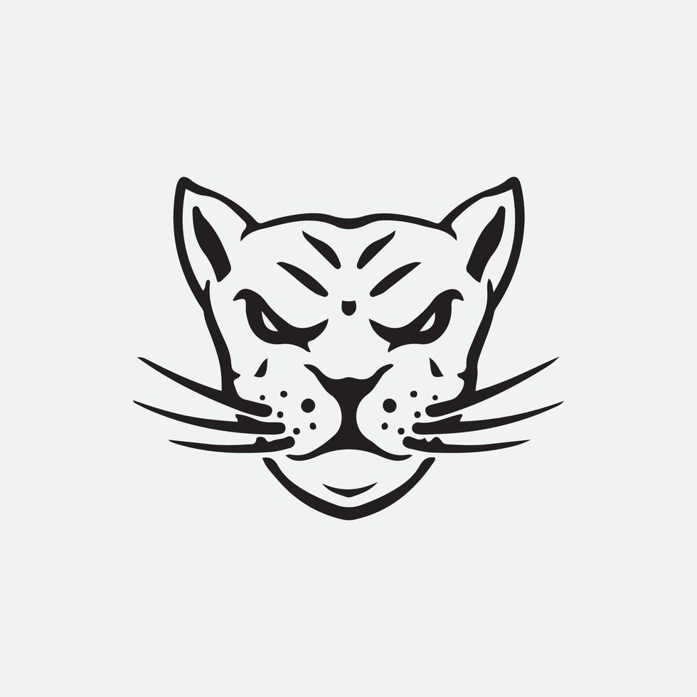 Cat face design vector