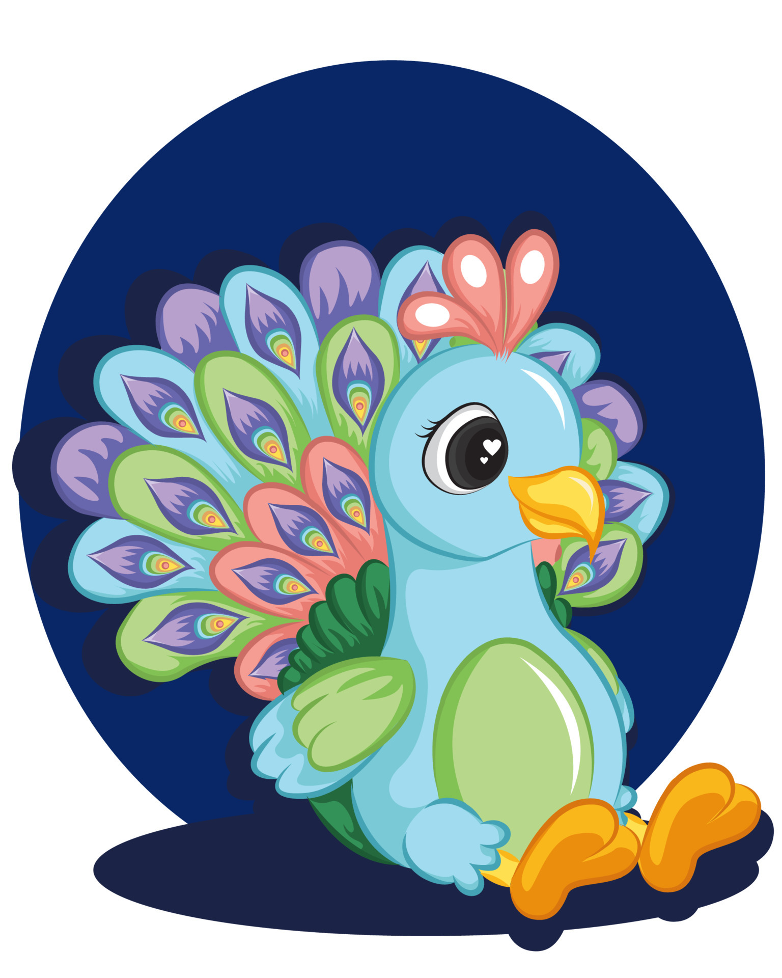 Beautiful peacock cartoon vector illustration 5216823 Vector Art at Vecteezy Beautiful peacock cartoon vector illustration 5216823 Vector Art at Vecteezy