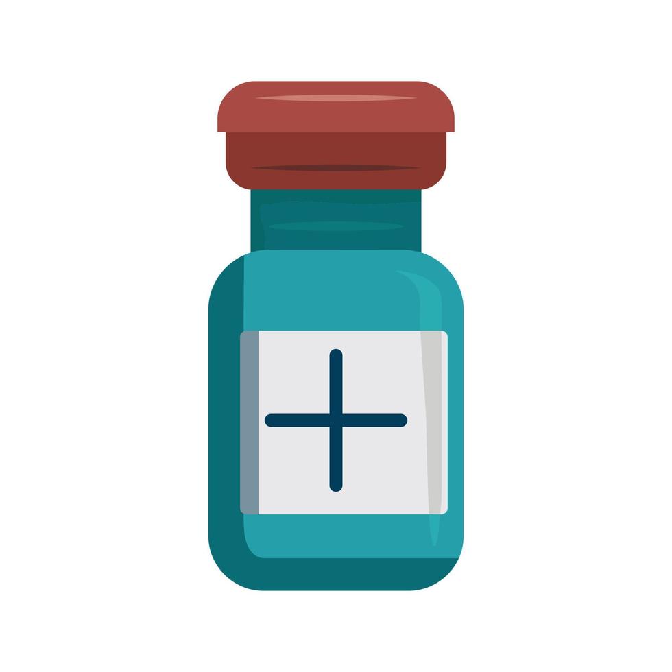 Medicine bottle icon design vector. vector