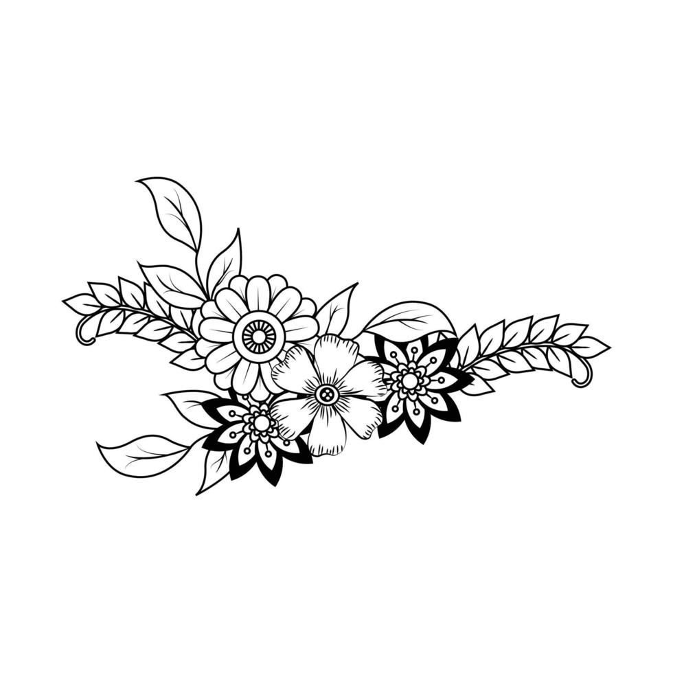 vectores de diseño floral. rama vectorial con flores de primavera. rama de árbol frutal realista. elemento detallado de imágenes prediseñadas dibujado a mano aislado en fondo blanco para su diseño, postales, publicidad.