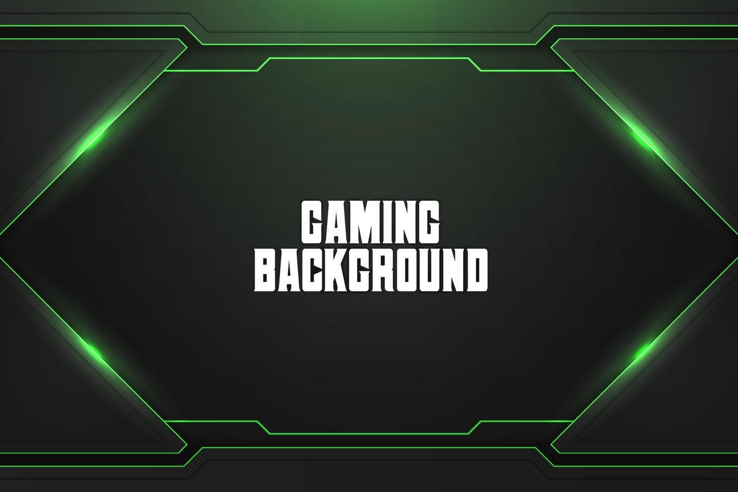Gaming background green with element vector
