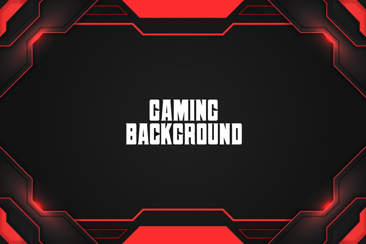 Gaming background red with element vector