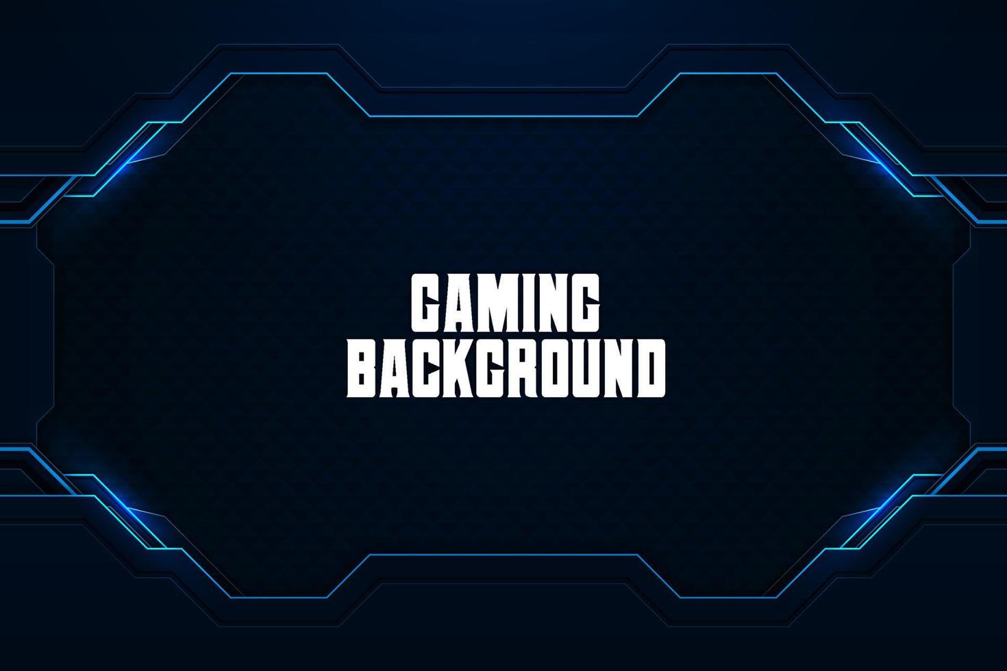 Gaming background blue with element vector