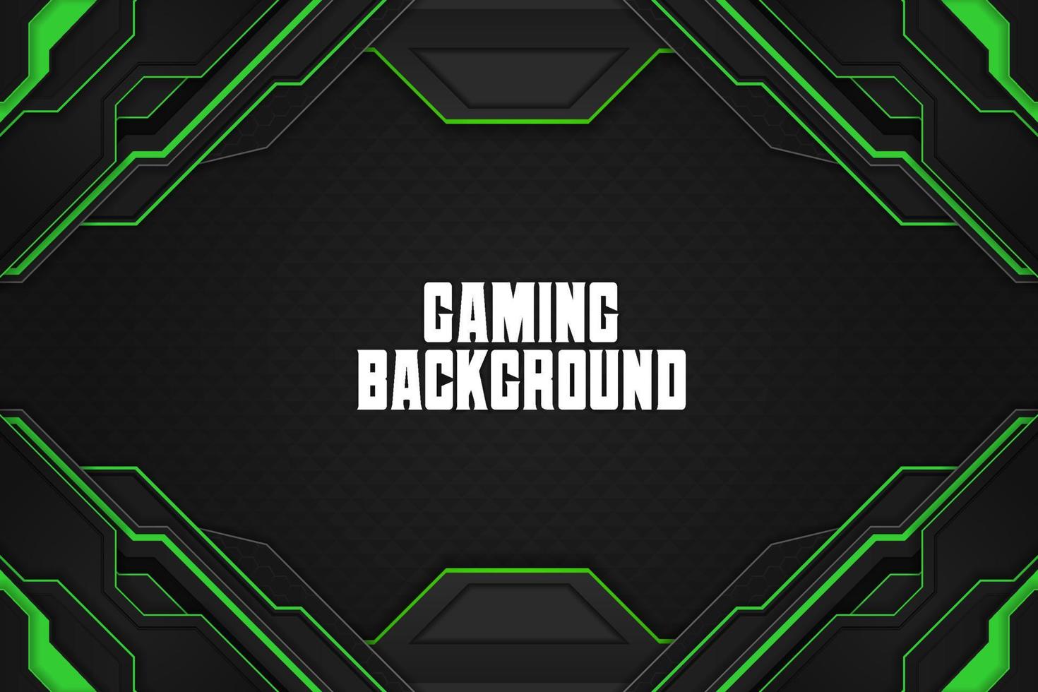 Gaming background green with element vector