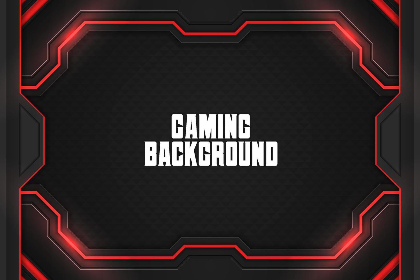 Gaming background red with element vector