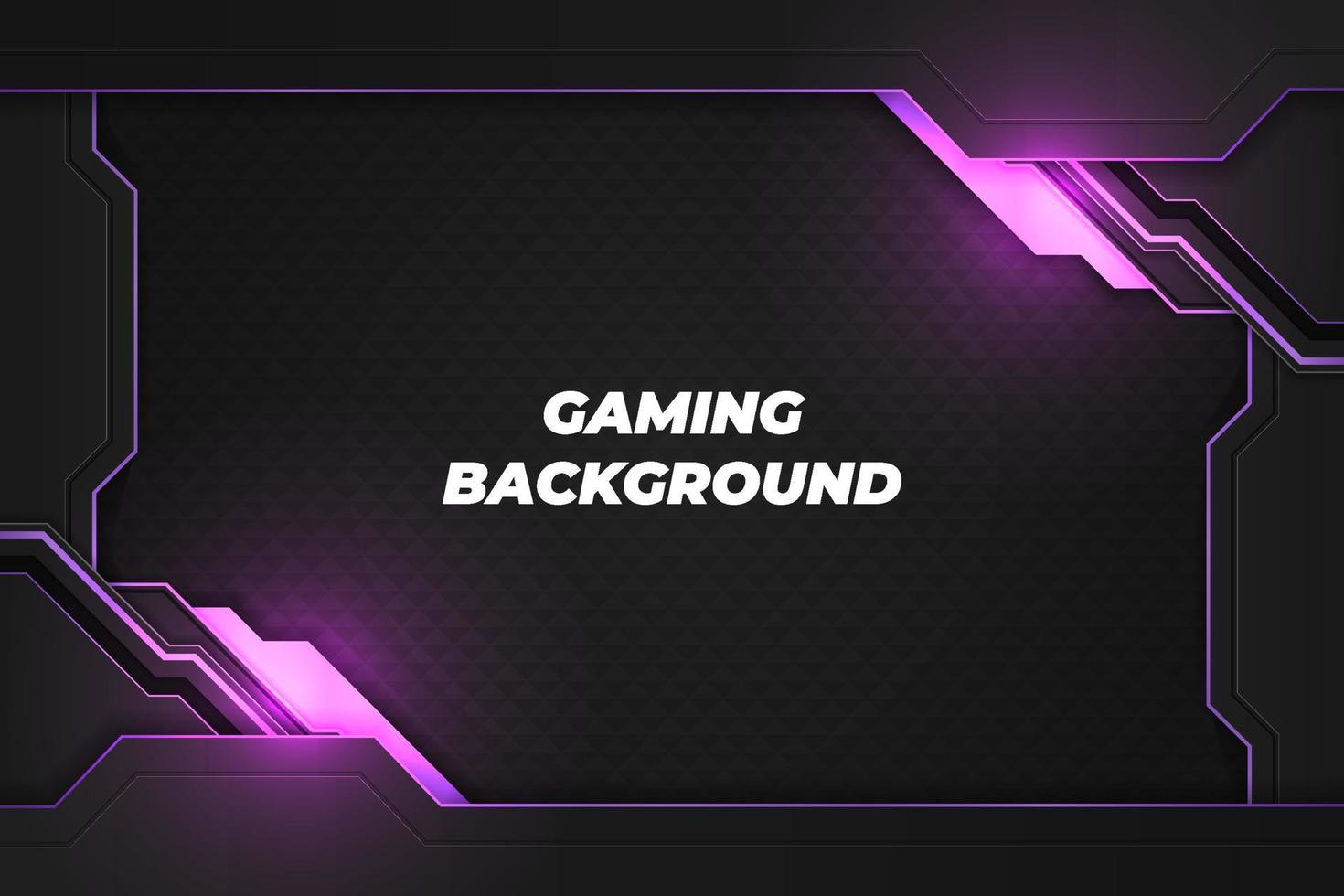 gaming background black and purple with element vector