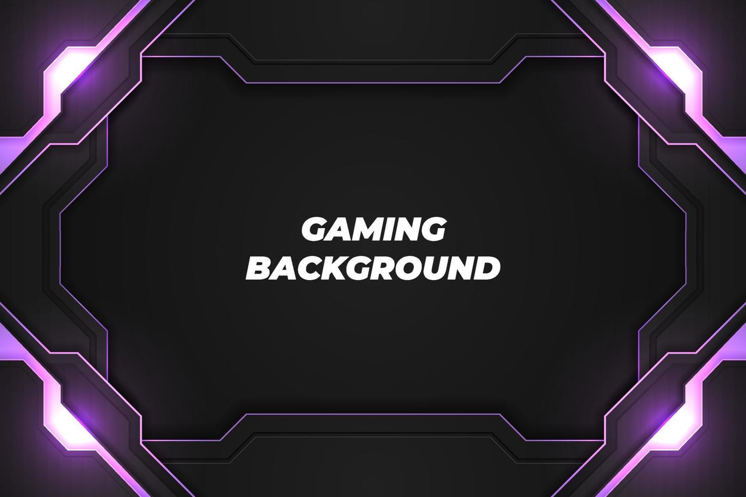 gaming background black and purple with element vector