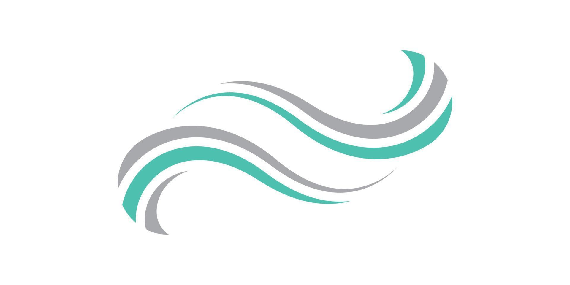 wave spalsh swoosh logo vector