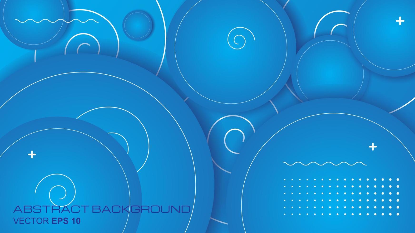 Abstract background modern circles futuristic graphic. blue background with spiral lines. Vector abstract background illustration.