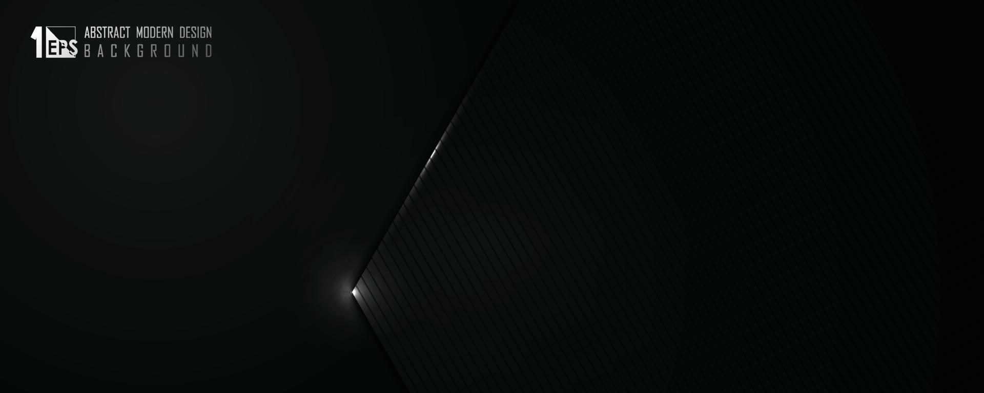 Abstract wide gradient black template design of technology cover background. illustration vector eps10