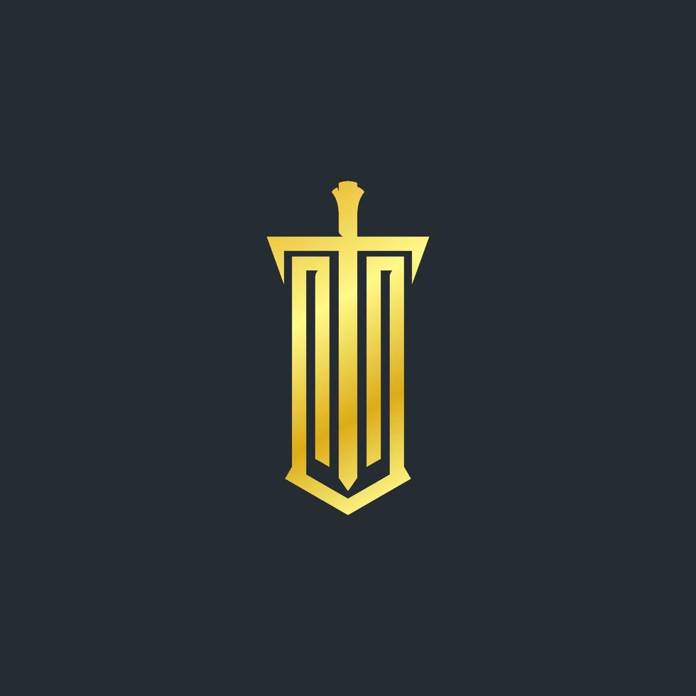 TU initial letters monogram vector logo template