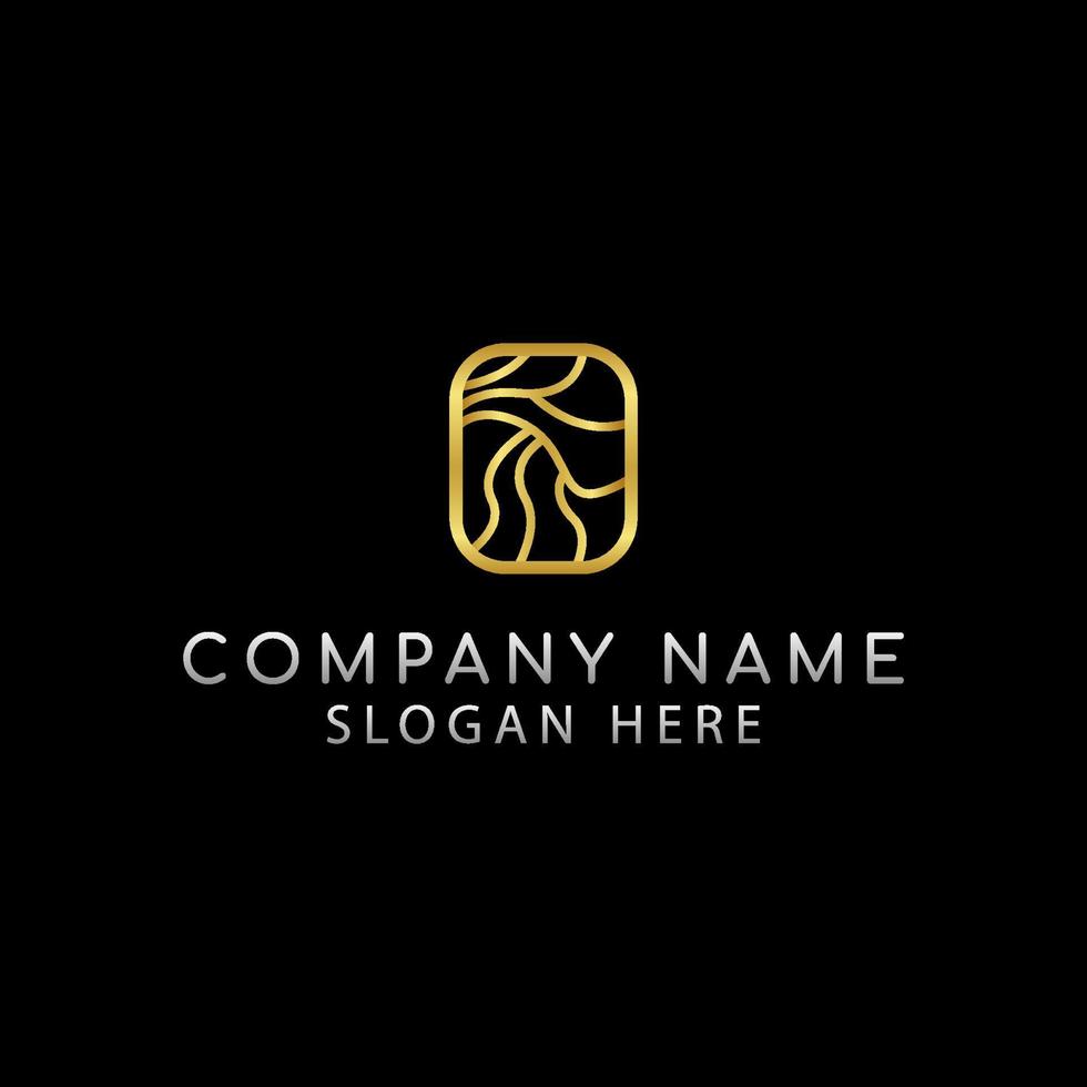 Luxury abstract logo. Vector logo template 02