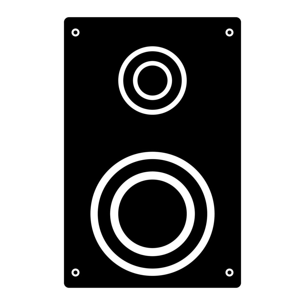Loud speaker icon black color vector illustration image flat style