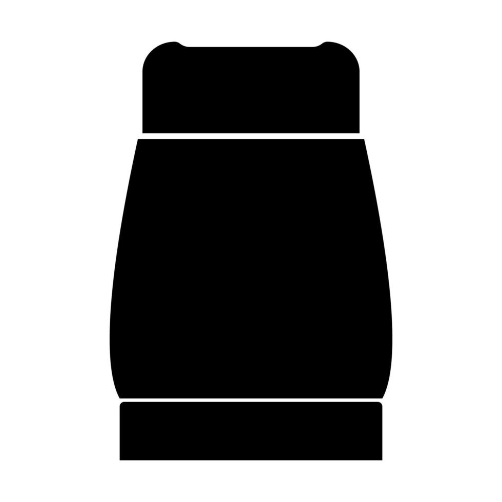 Black salt or pepper black icon . vector