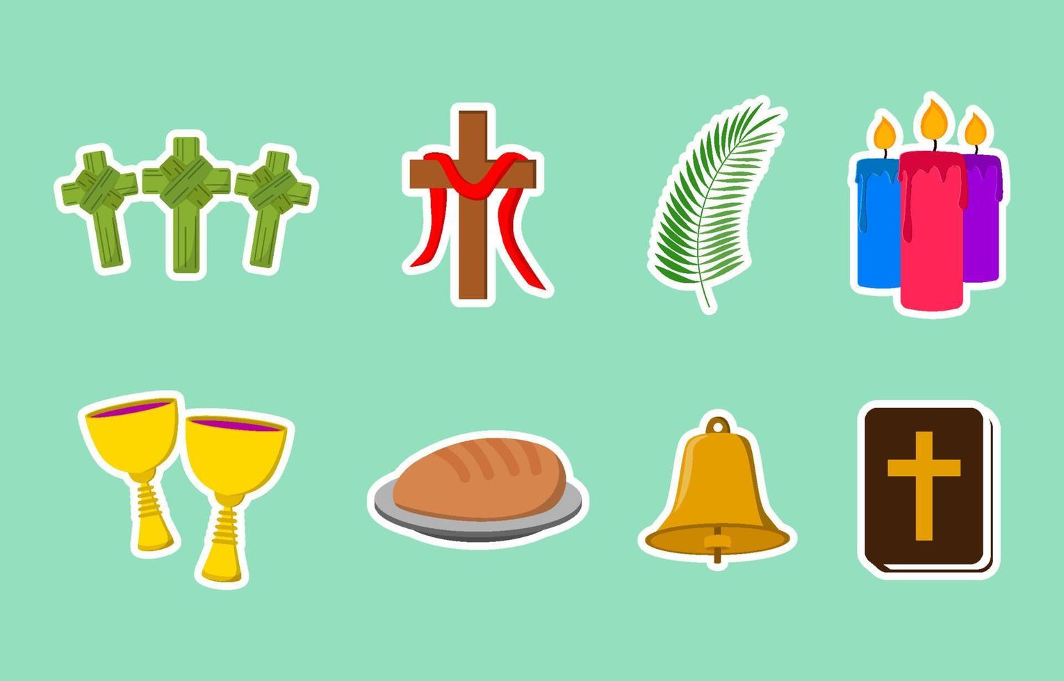 Palm Sunday Sticker vector