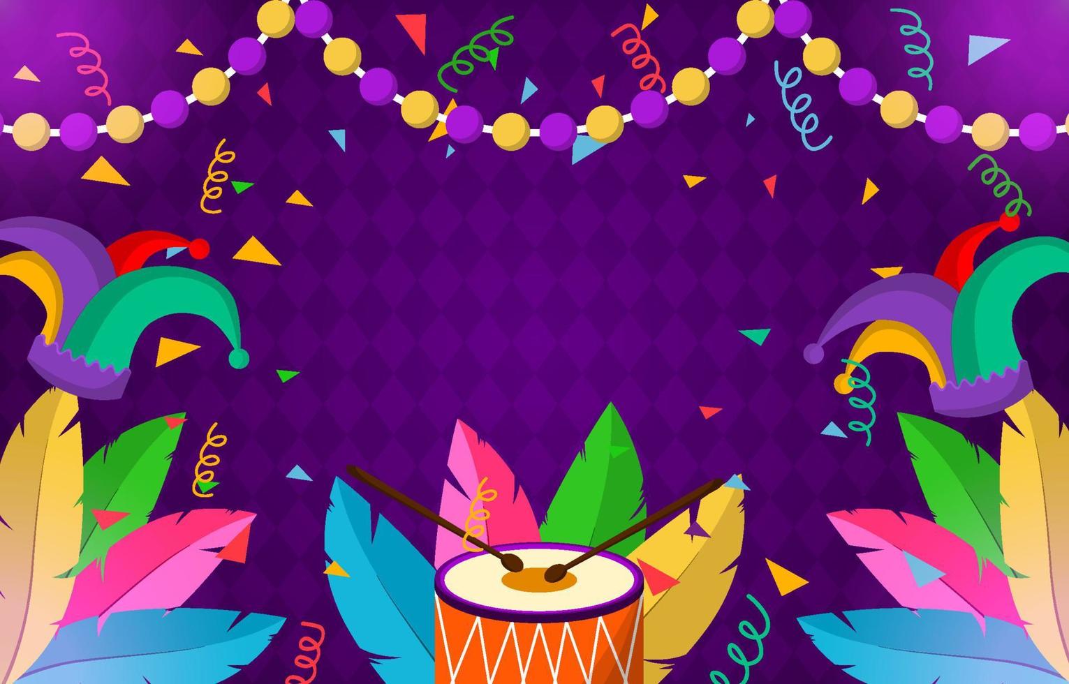 Mardi Gras Carnival Background vector