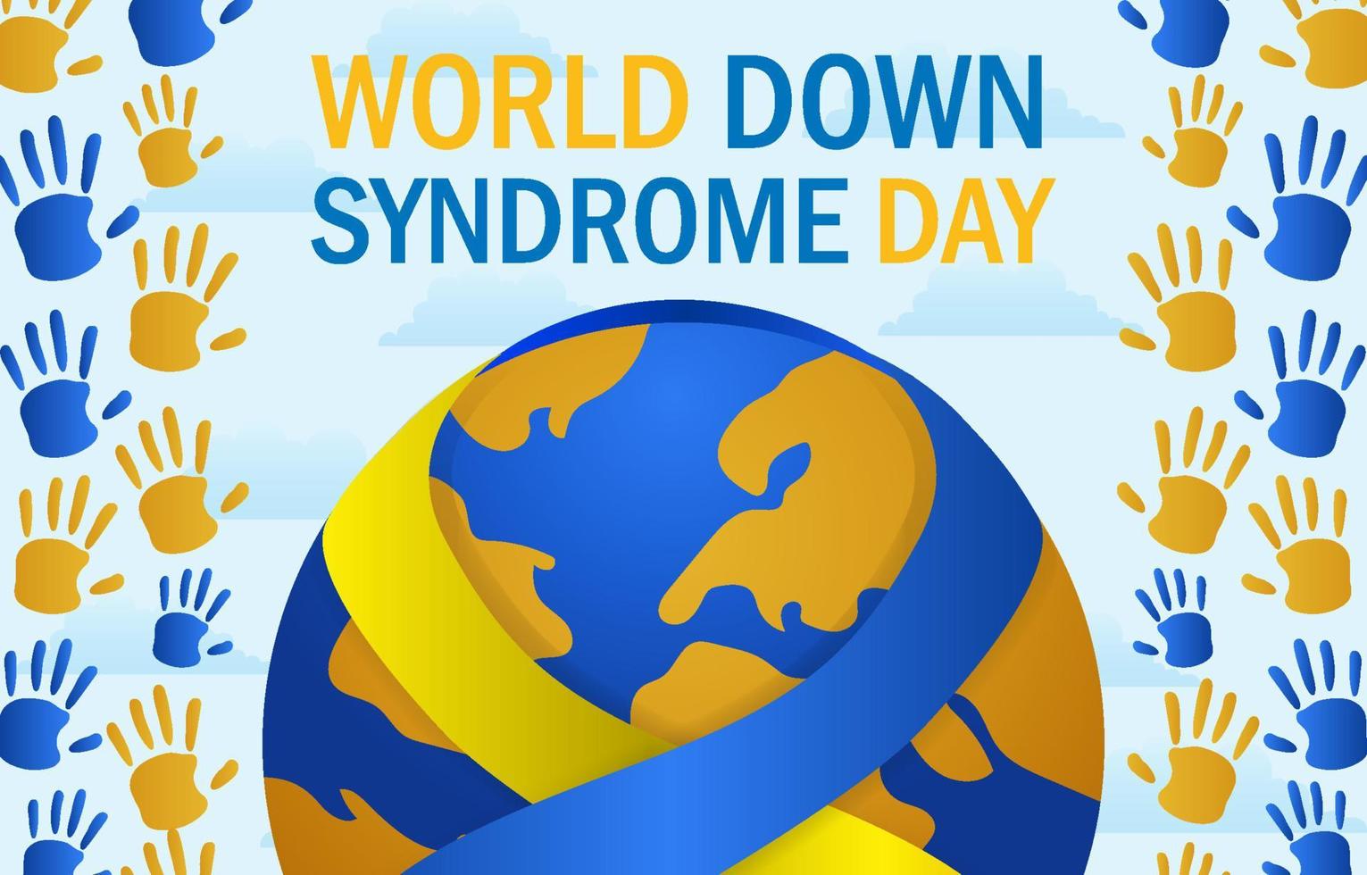 fondo del día mundial del síndrome de down vector