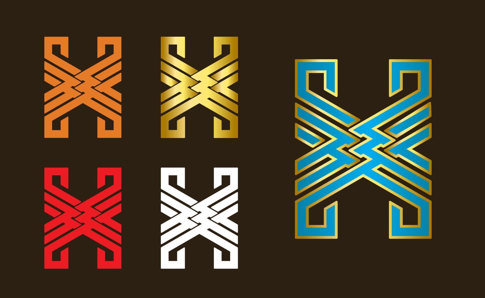 plantilla de logotipo de monograma con letra inicial de lujo h vector