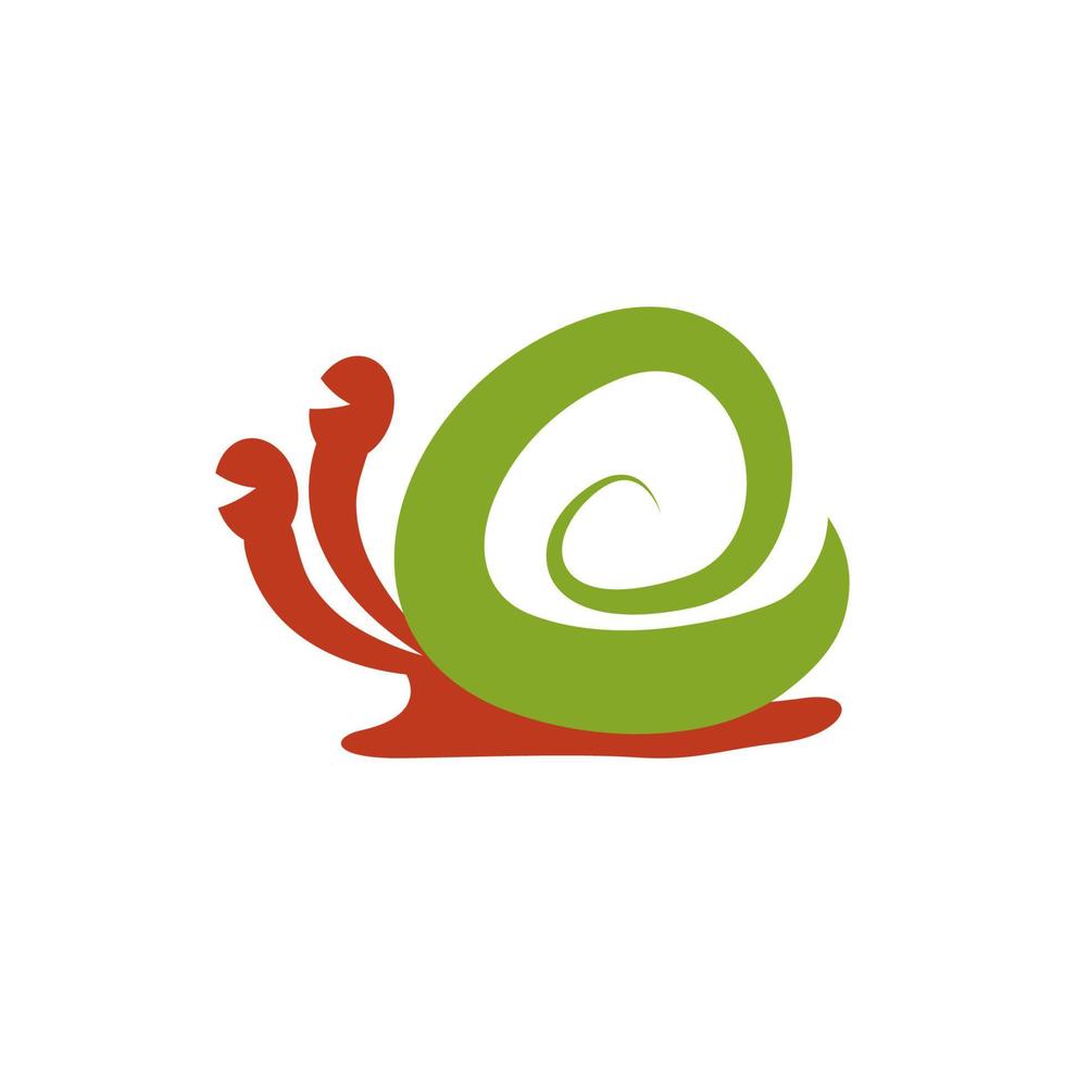 Illustration vector logo of snail