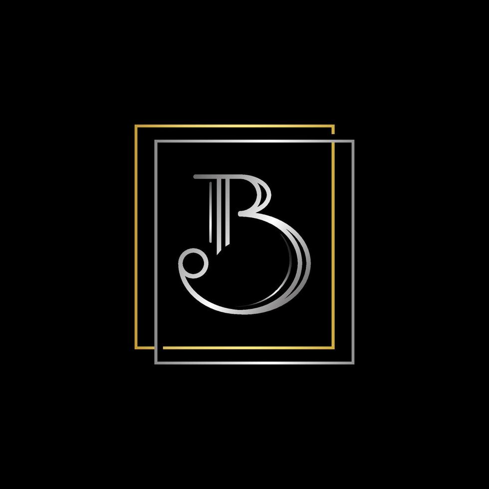 Letter B initial letter monogram vectro logo template vector
