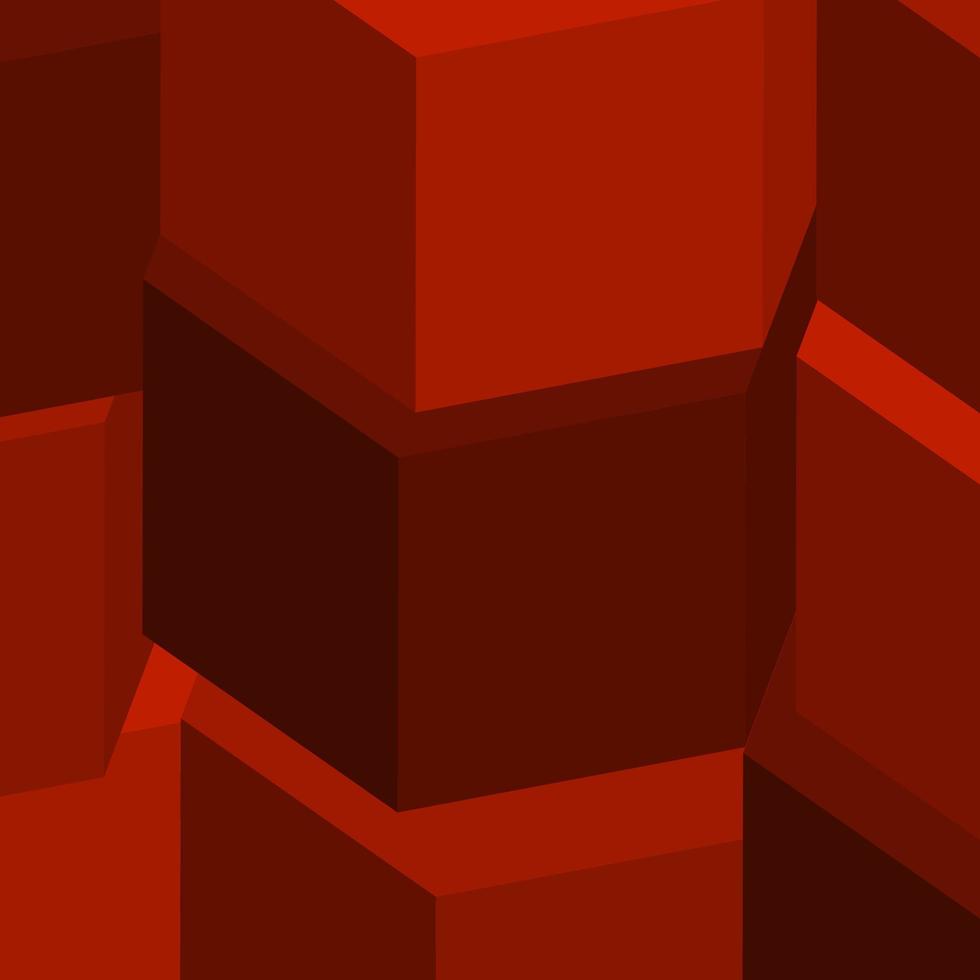 hexagonal red shades pattern perfect for background or wallpaper vector