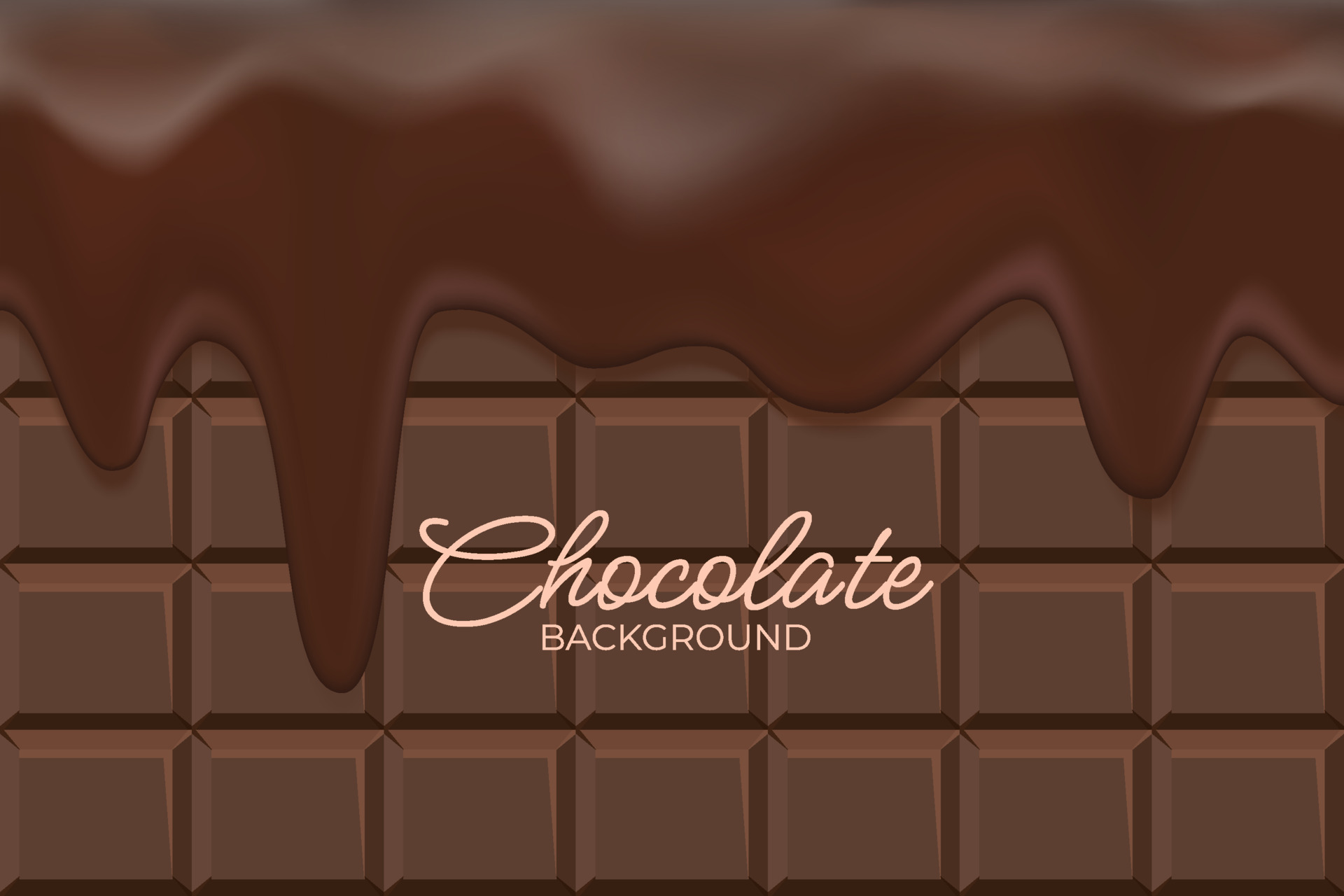 Dripping Chocolate Background Concept Vector Art At Vecteezy