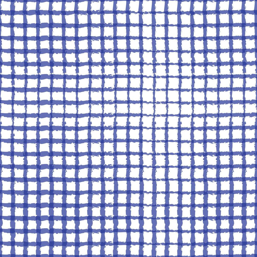 Gingham pattern seamless Plaid repeat vector in blue and white. Design for print, tartan, gift wrap, textiles, checkered background for tablecloth