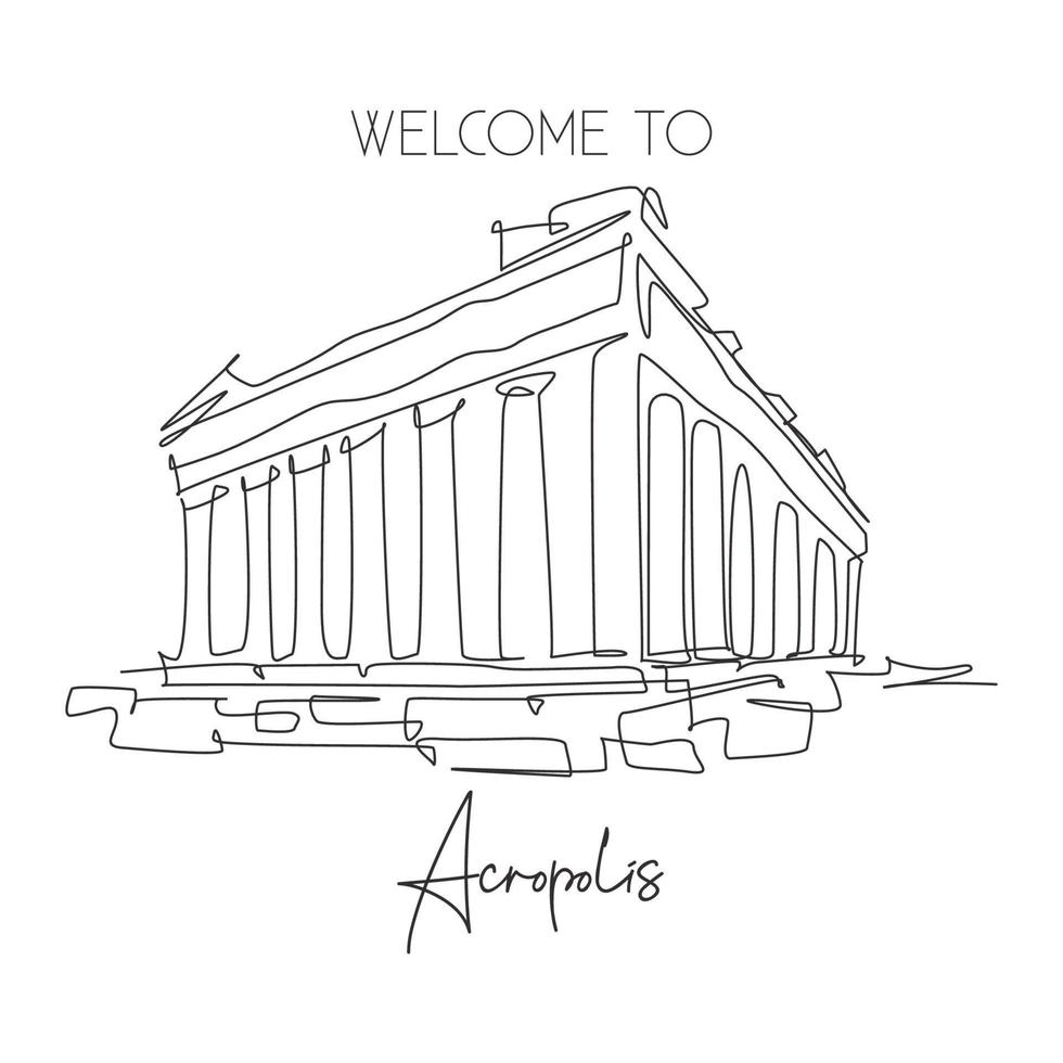 The Acropolis of Athens, Ancient Greece (engraving)