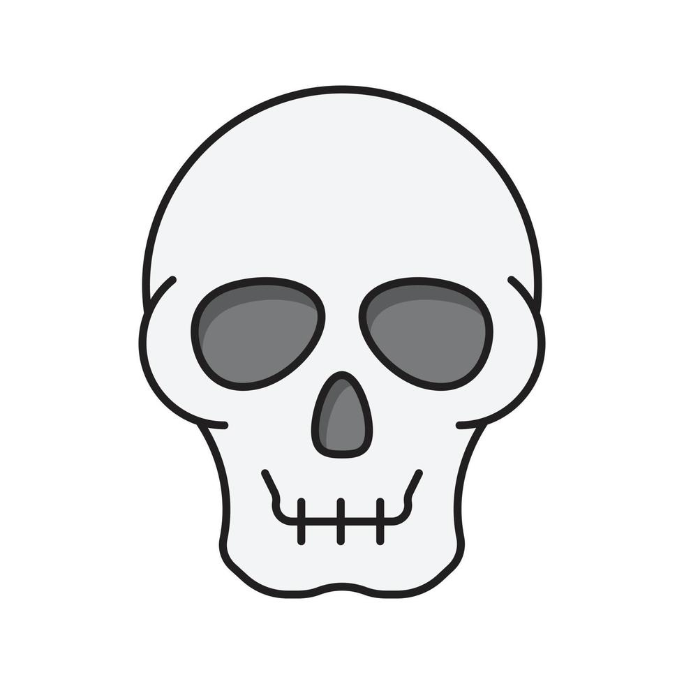 skull  Vector illustration on a transparent background. Premium quality symbols. Vector Line Flat color  icon for concept and graphic design.