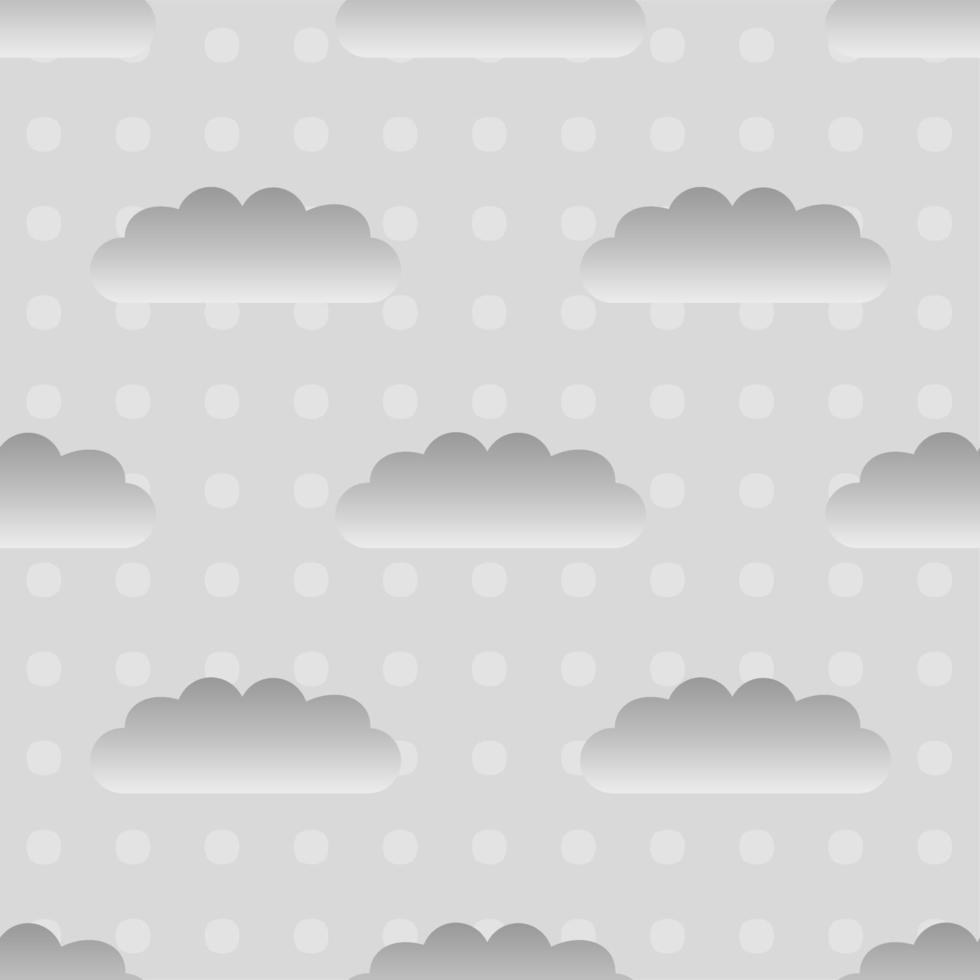 grey cloud pattern background vector