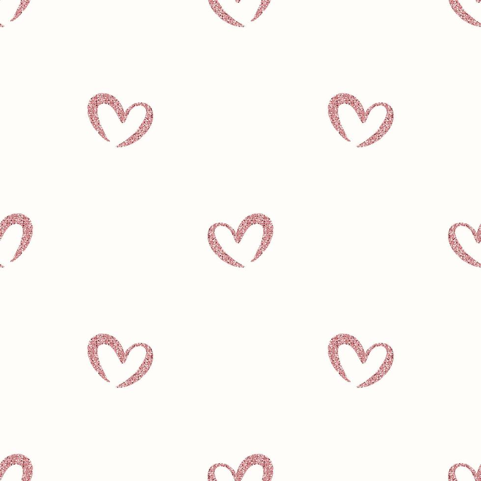 seamless simple pink heart glitter pattern background , wink pattern vector