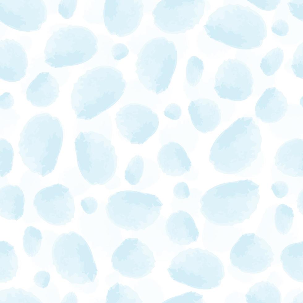 seamless blue bubble dot from watercolour pattern background , kids pattern vector