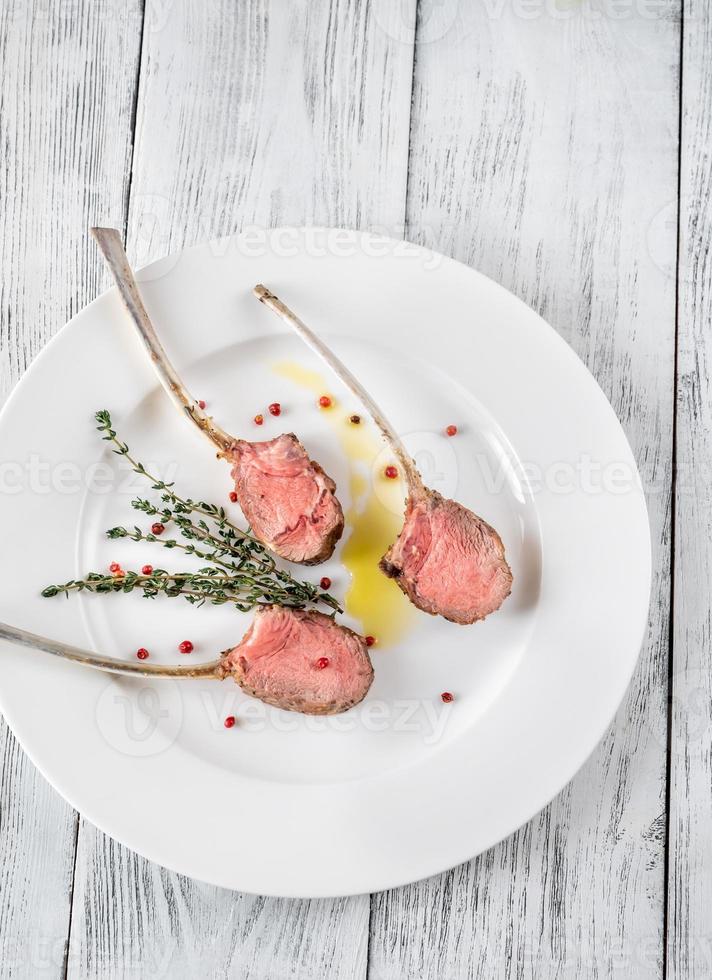 Rack of lamb with thyme photo