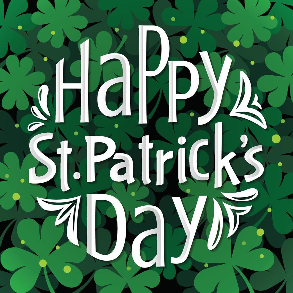 Happy St. Patrick's Day Greetings vector