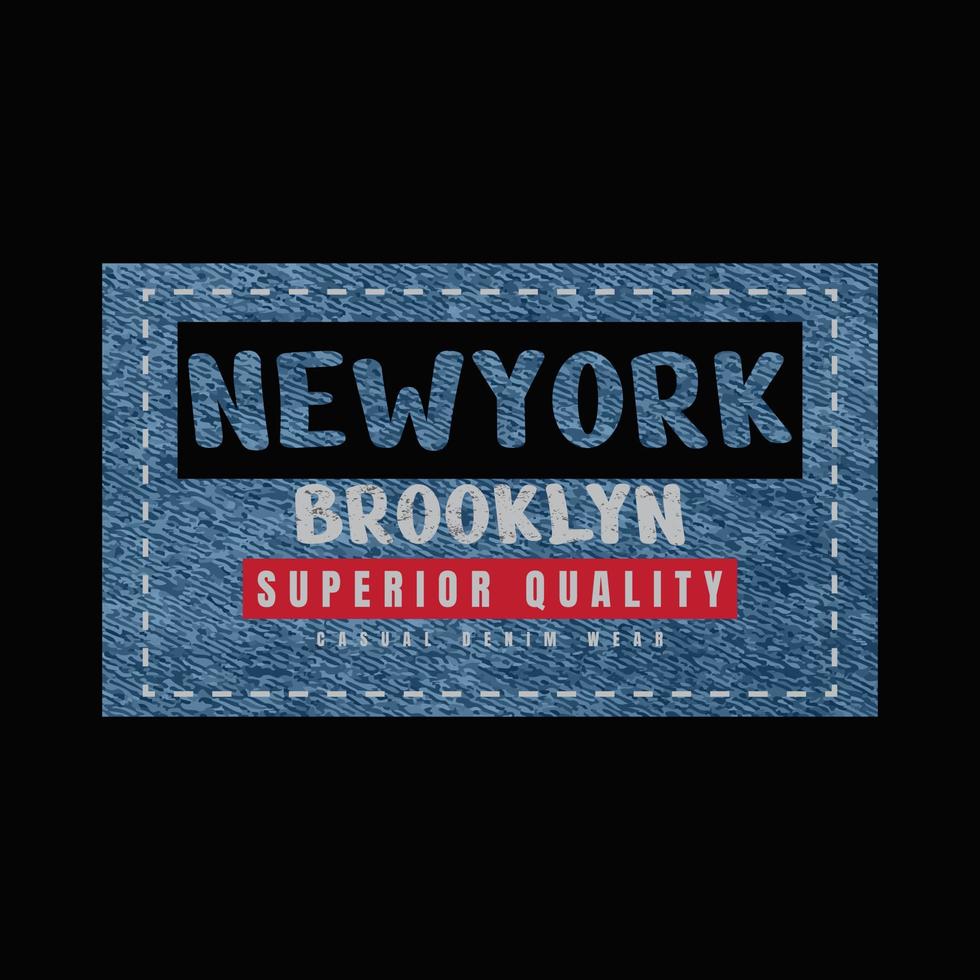 tipografía de ilustración de nueva york. perfecto para el diseño de camisetas vector