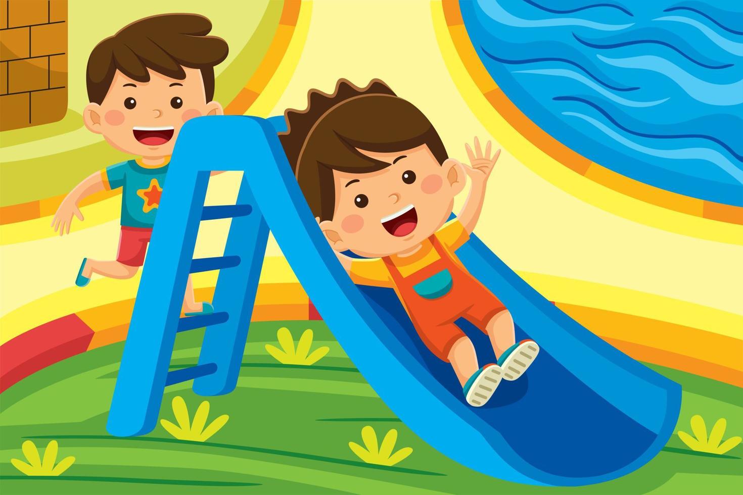 Outdoor Activity Cartoon Vector in Flat Design Style