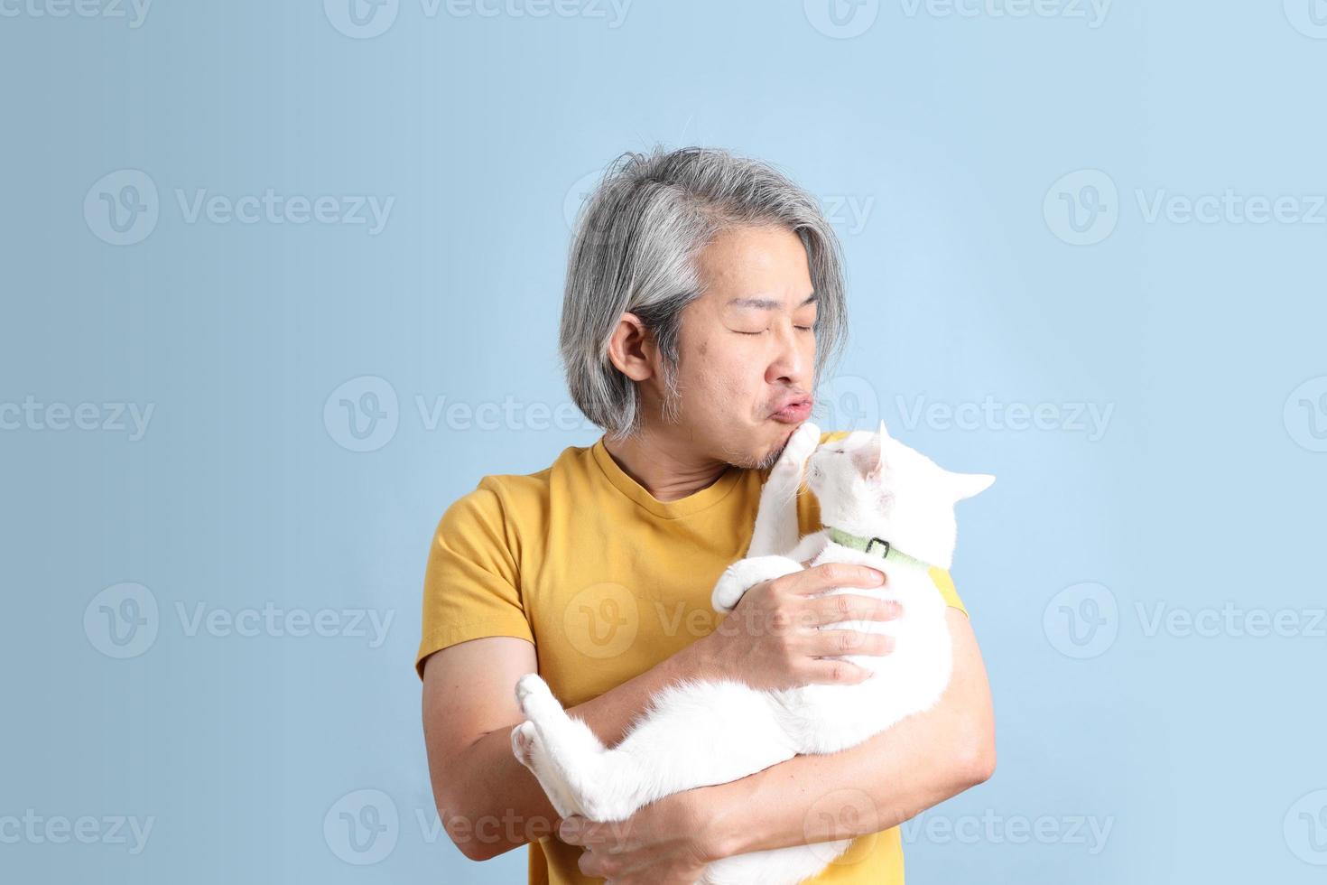 Asian Man with Yellow Tshirt photo