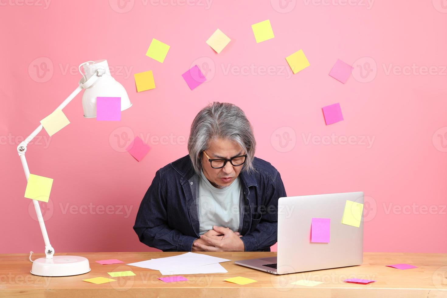 Busy Asian Man photo