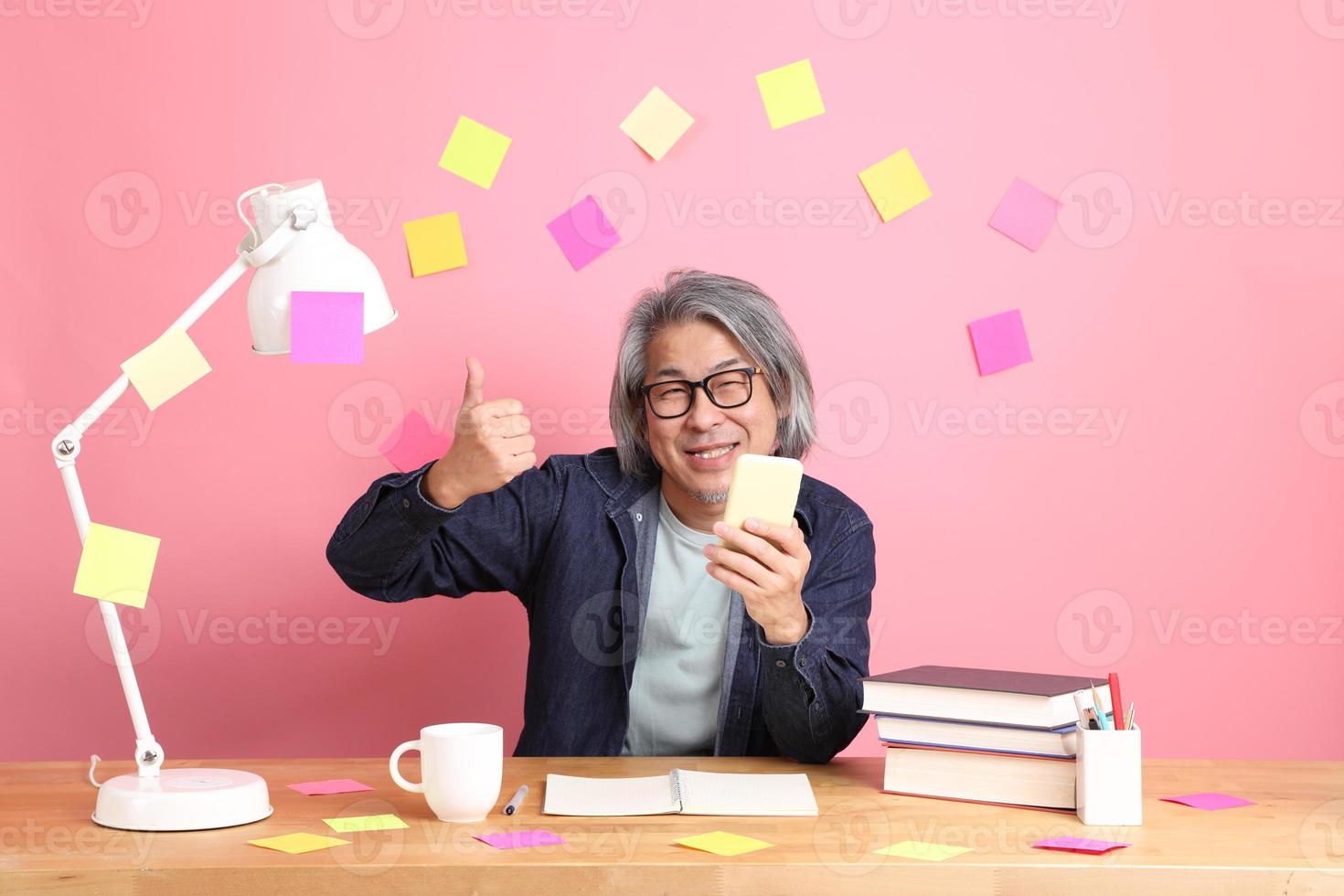 Man with Book photo