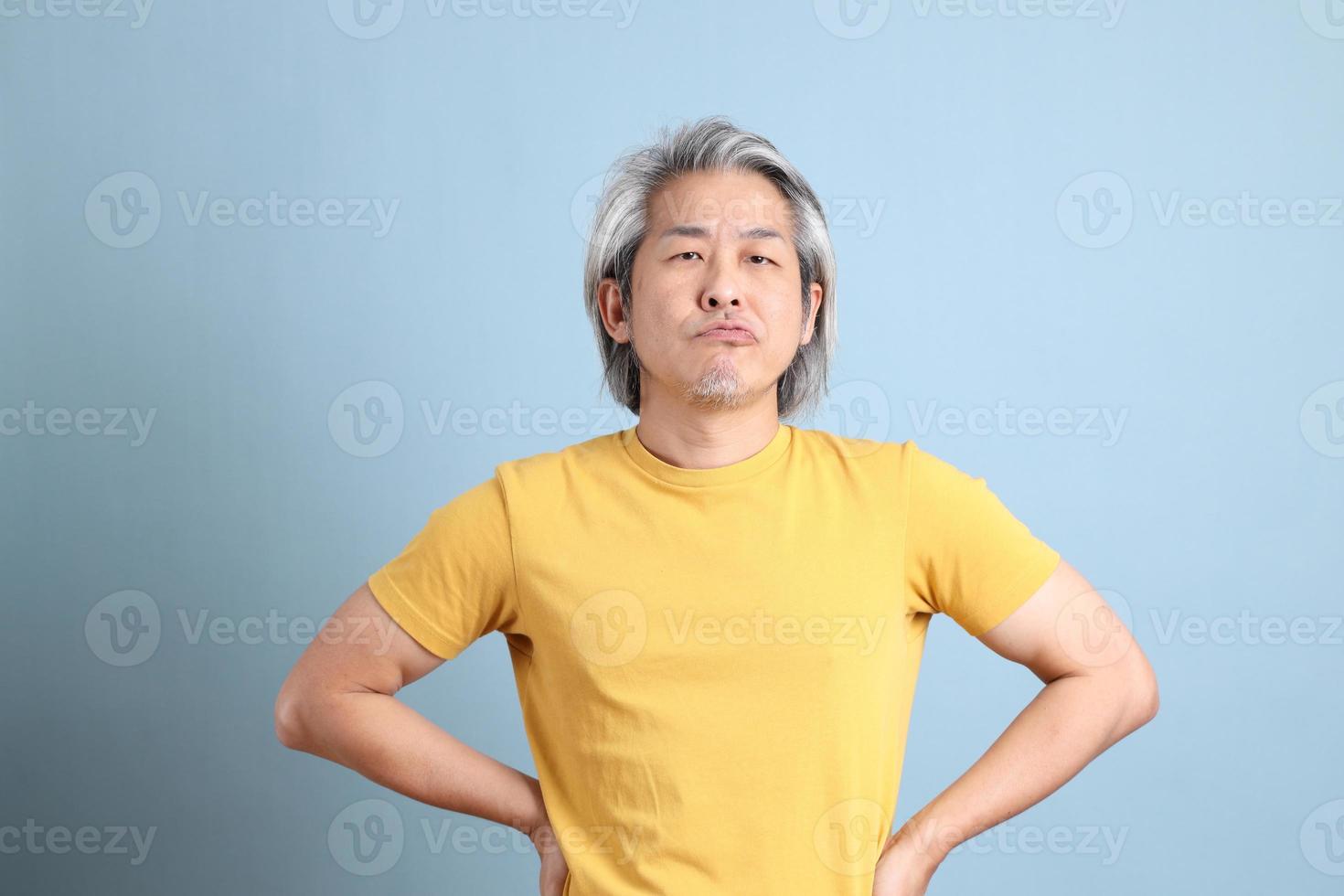 Asian Man with Yellow Tshirt photo