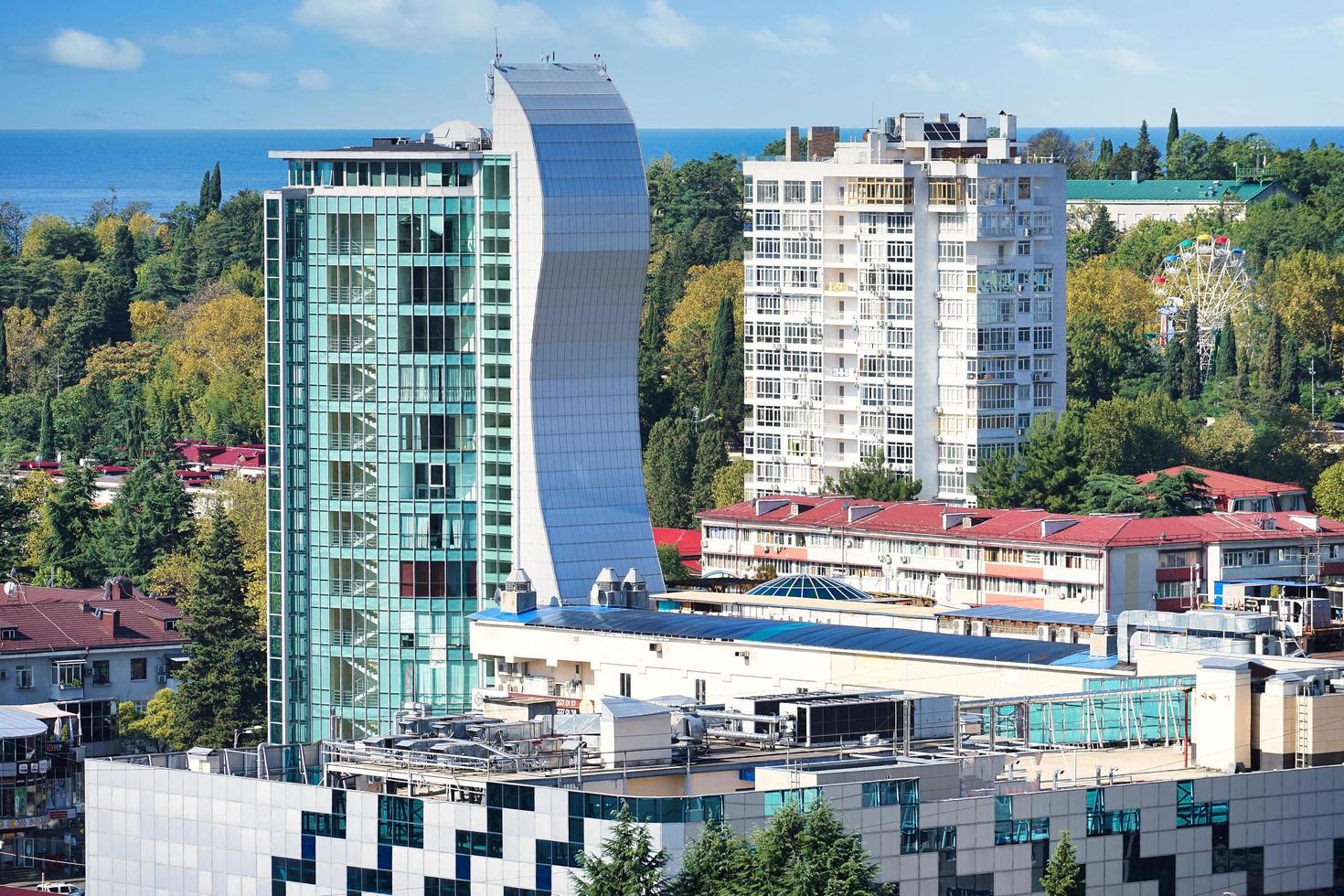 Cityscape with views of buildings and architecture. Sochi, Russia photo