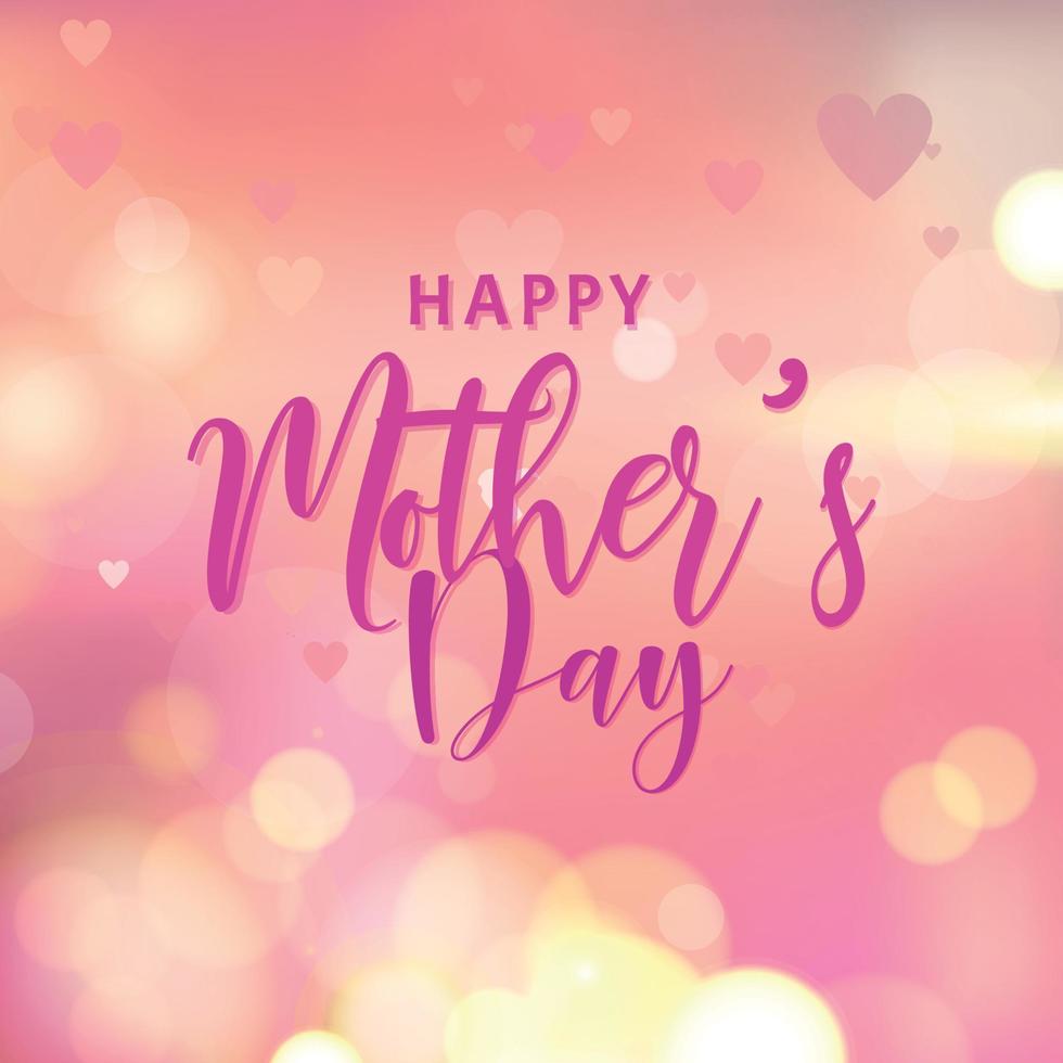 Mother's Day design. May 10 social media banner. Happy Mother's Day greeting poster. Eps10 vector illustration.