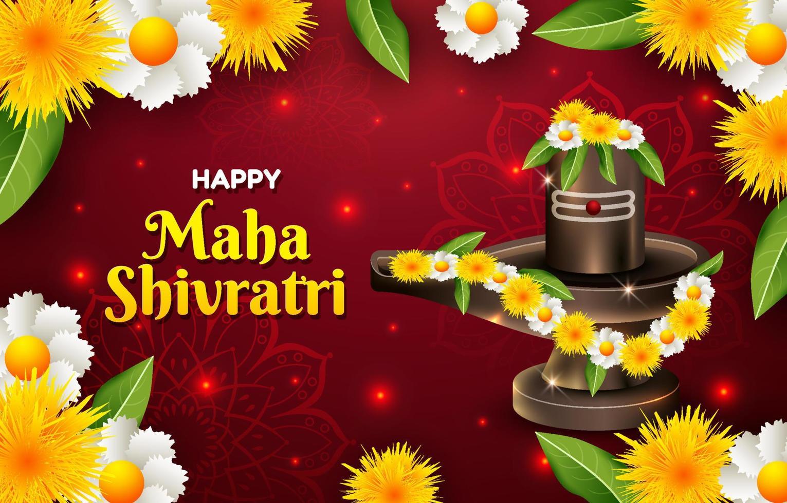 Happy Maha Shivratri Background vector