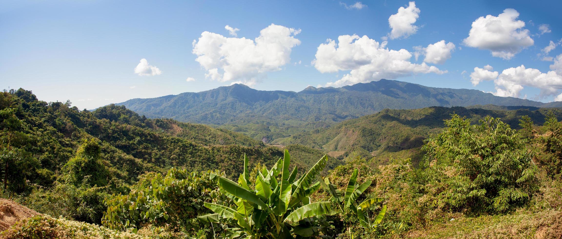 Viewpoint on the way to Ban Huai Thon, Bo Kluea District, Nan Province, Thailand photo